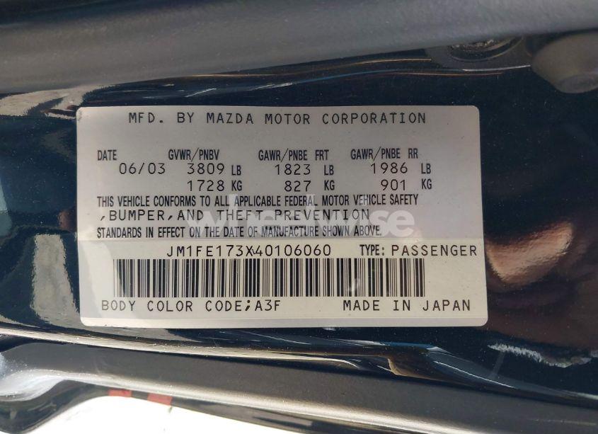 Photo 9 of 2004 Mazda Rx-8 6 SPEED MANUAL (VIN JM1FE173X40106060)