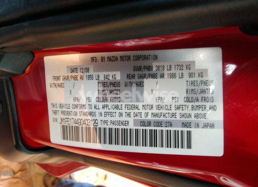 Photo 9 of 2009 Mazda Rx-8 SPORT (VIN JM1FE174490403129)