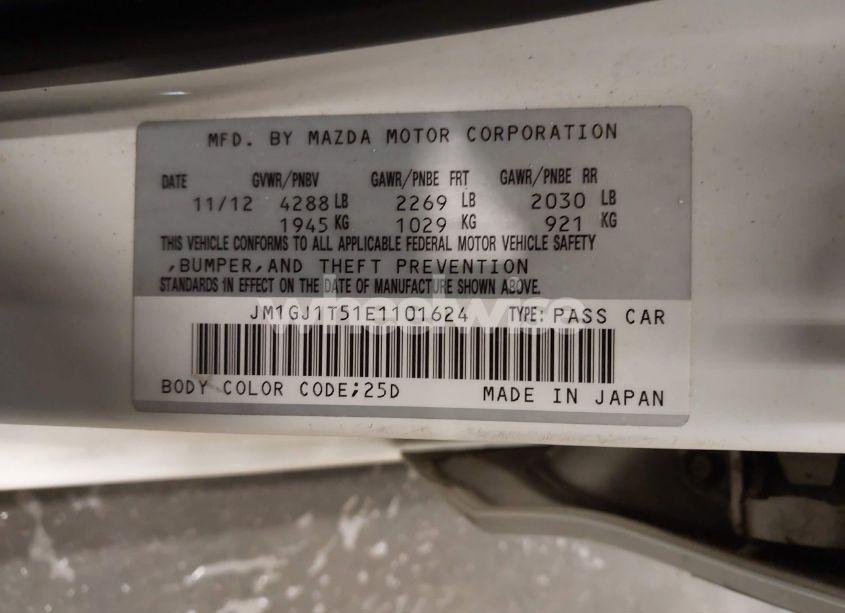 Photo 9 of 2014 Mazda Mazda6 I TOURING (VIN JM1GJ1T51E1101624)