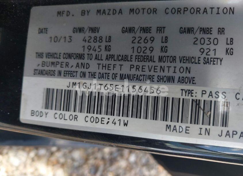 Photo 9 of 2014 Mazda Mazda6 I TOURING (VIN JM1GJ1T65E1156456)