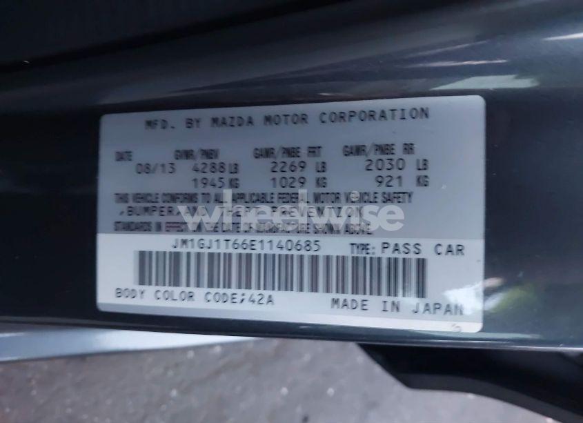 Photo 9 of 2014 Mazda Mazda6 I TOURING (VIN JM1GJ1T66E1140685)