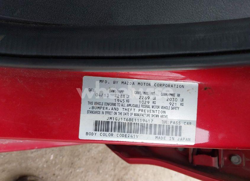 Photo 9 of 2014 Mazda Mazda6 I TOURING (VIN JM1GJ1T68E1119417)