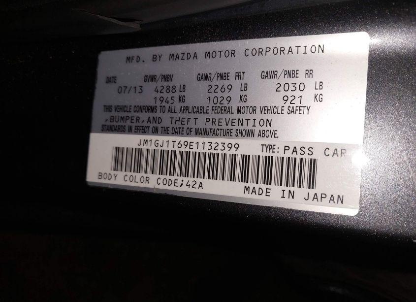 Photo 9 of 2014 Mazda Mazda6 I TOURING (VIN JM1GJ1T69E1132399)