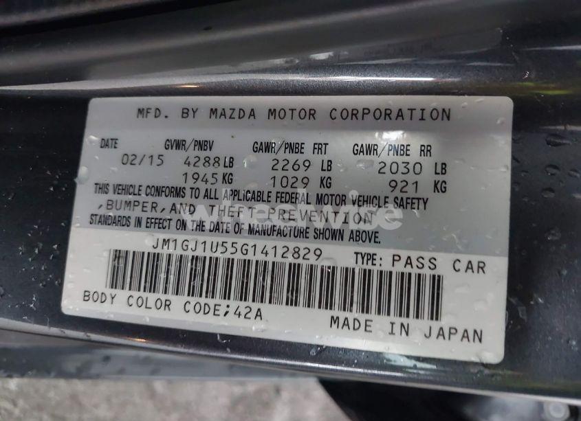 Photo 9 of 2016 Mazda Mazda6 I SPORT (VIN JM1GJ1U55G1412829)