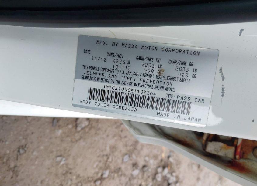 Photo 9 of 2014 Mazda Mazda6 I SPORT (VIN JM1GJ1U56E1102864)