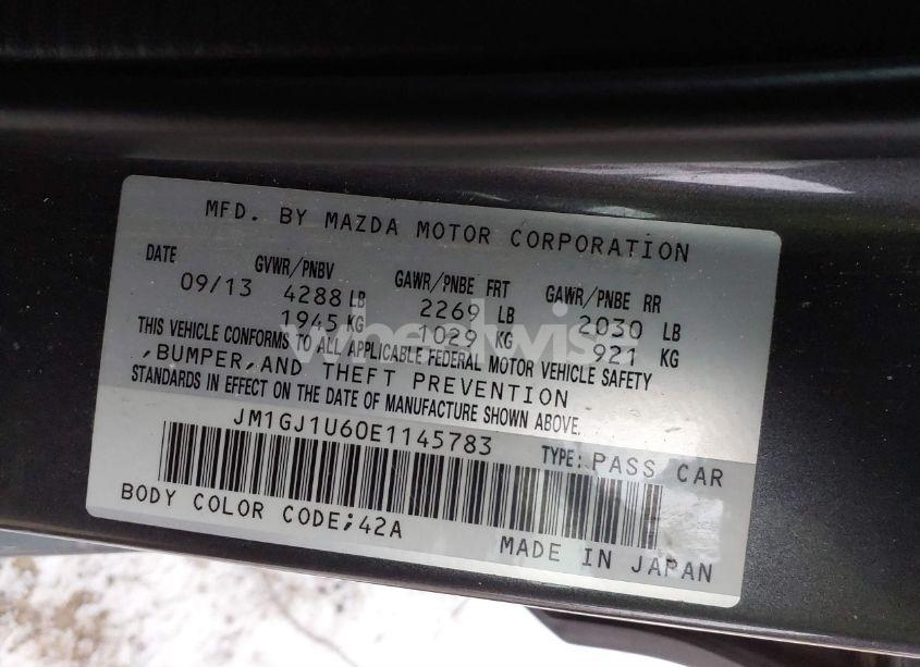 Photo 9 of 2014 Mazda Mazda6 I SPORT (VIN JM1GJ1U60E1145783)