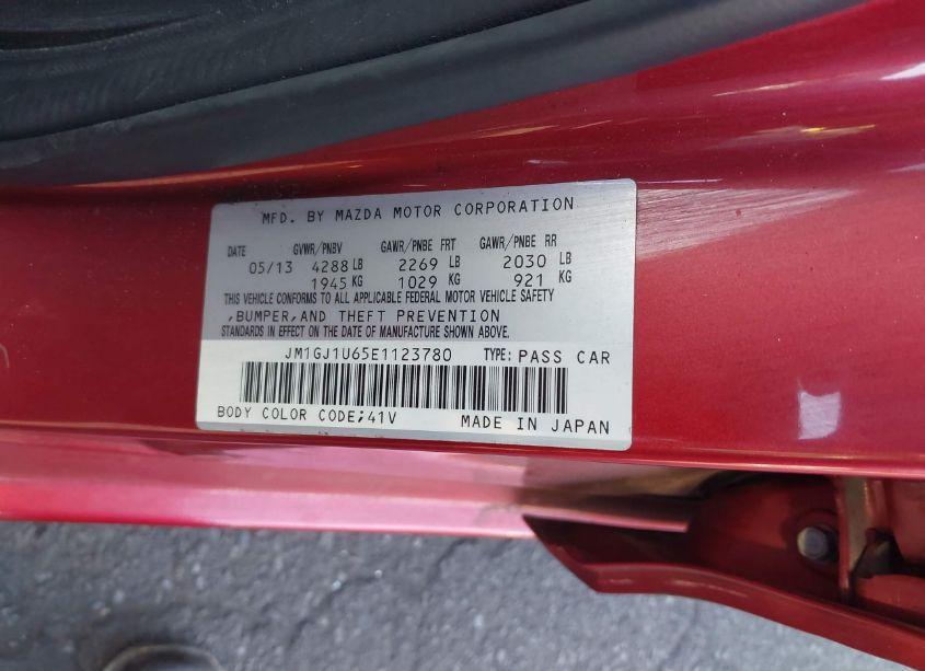 Photo 9 of 2014 Mazda Mazda6 I SPORT (VIN JM1GJ1U65E1123780)