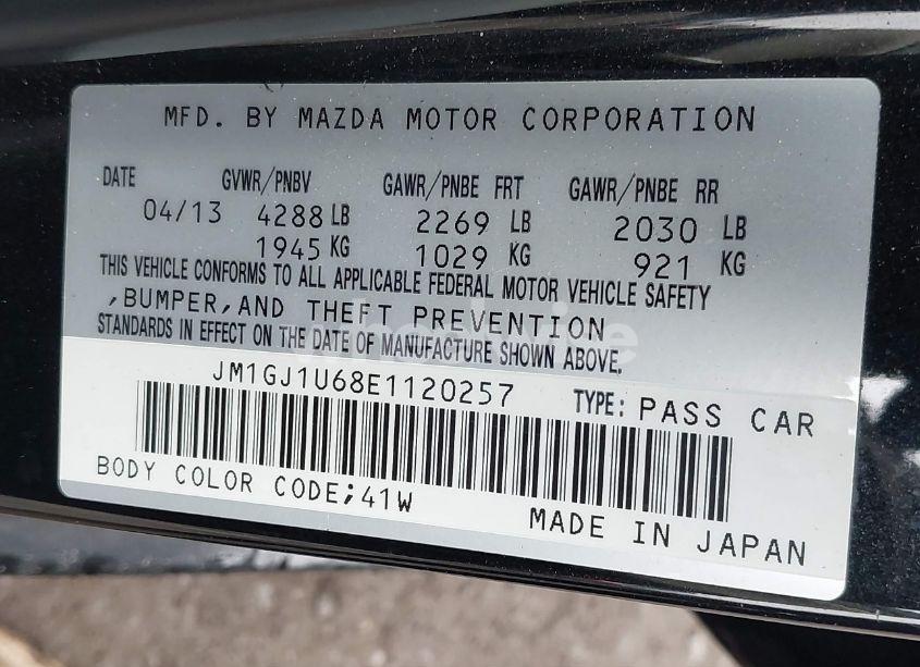 Photo 9 of 2014 Mazda Mazda6 I SPORT (VIN JM1GJ1U68E1120257)