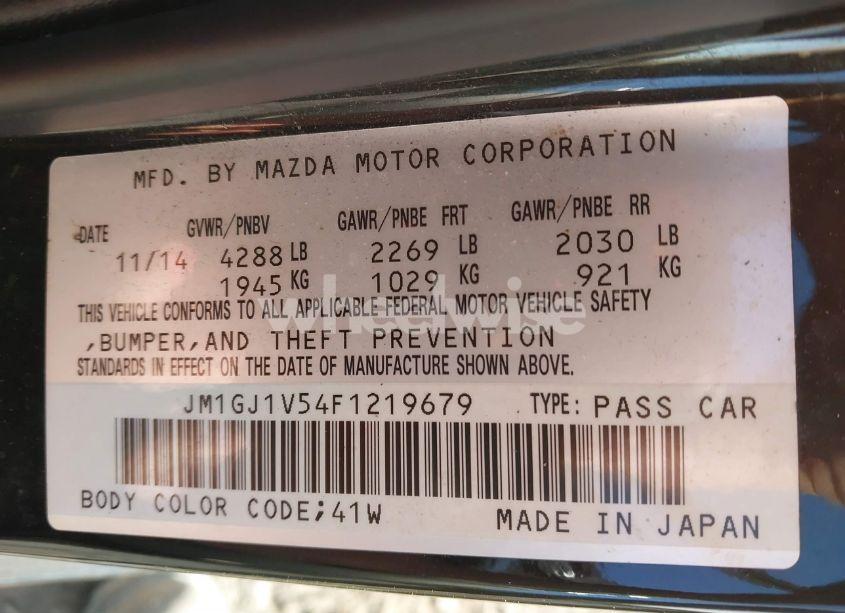 Photo 9 of 2015 Mazda Mazda6 I TOURING (VIN JM1GJ1V54F1219679)