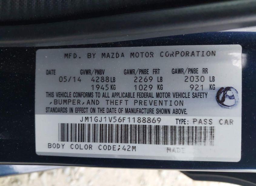 Photo 9 of 2015 Mazda Mazda6 I TOURING (VIN JM1GJ1V56F1188869)