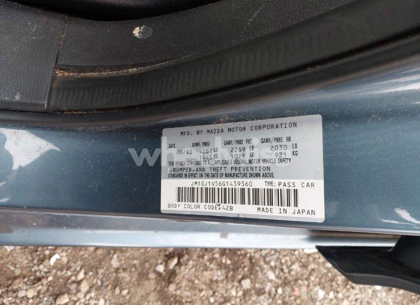 Photo 9 of 2016 Mazda Mazda6 (VIN JM1GJ1V56G1439360)