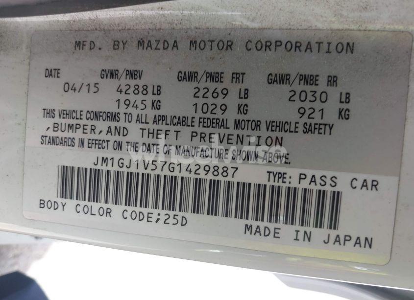 Photo 9 of 2016 Mazda Mazda6 I TOURING (VIN JM1GJ1V57G1429887)