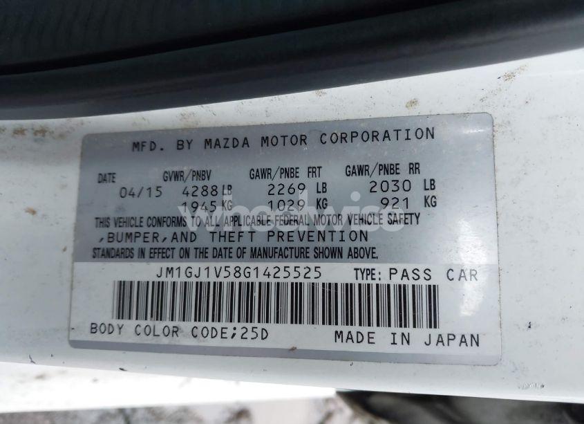 Photo 9 of 2016 Mazda Mazda6 I TOURING (VIN JM1GJ1V58G1425525)