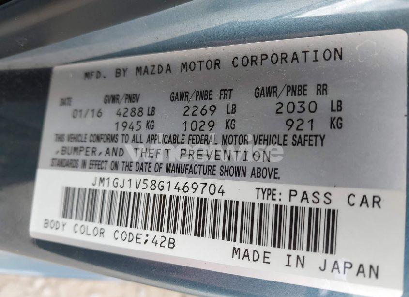 Photo 9 of 2016 Mazda Mazda6 I TOURING (VIN JM1GJ1V58G1469704)