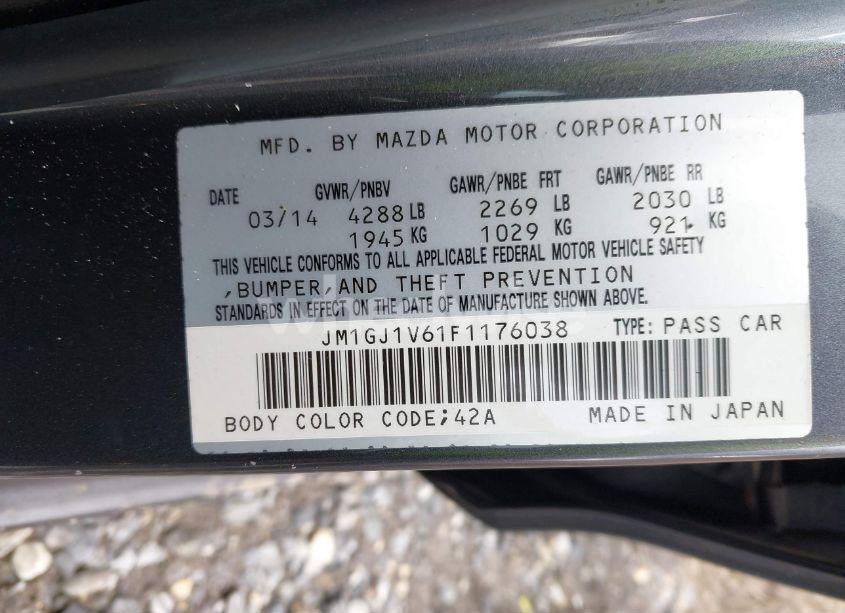 Photo 9 of 2015 Mazda Mazda6 I TOURING (VIN JM1GJ1V61F1176038)