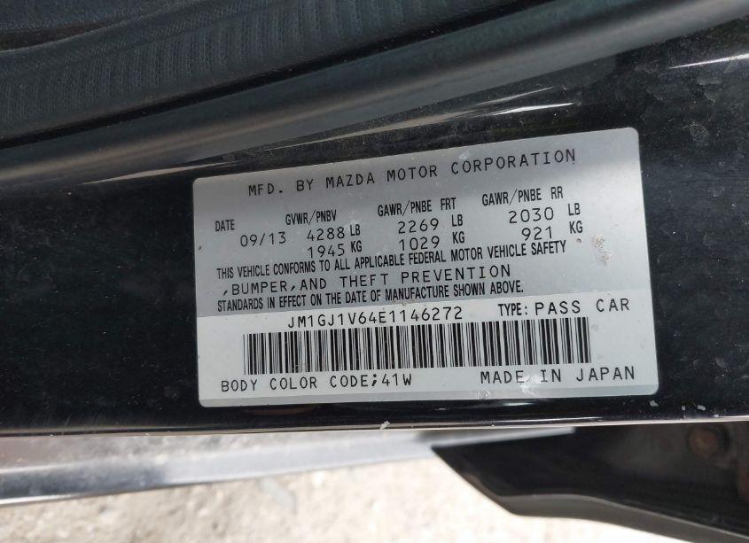 Photo 9 of 2014 Mazda Mazda6 I TOURING (VIN JM1GJ1V64E1146272)