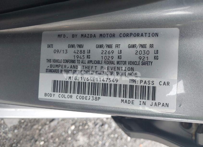 Photo 9 of 2014 Mazda Mazda6 I TOURING (VIN JM1GJ1V64E1147549)