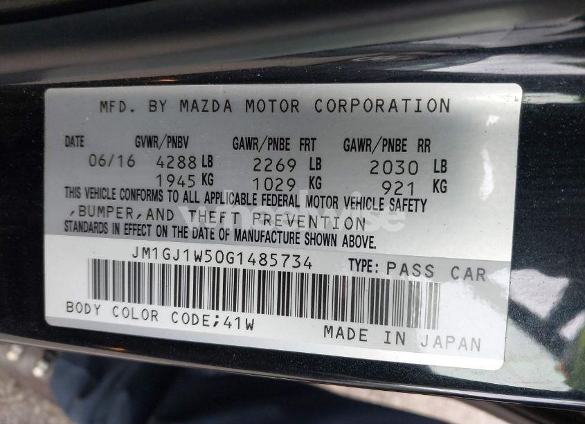 Photo 9 of 2016 Mazda Mazda6 I GRAND TOURING (VIN JM1GJ1W50G1485734)