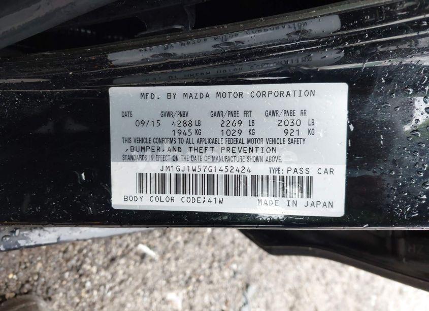 Photo 9 of 2016 Mazda Mazda6 I GRAND TOURING (VIN JM1GJ1W57G1452424)