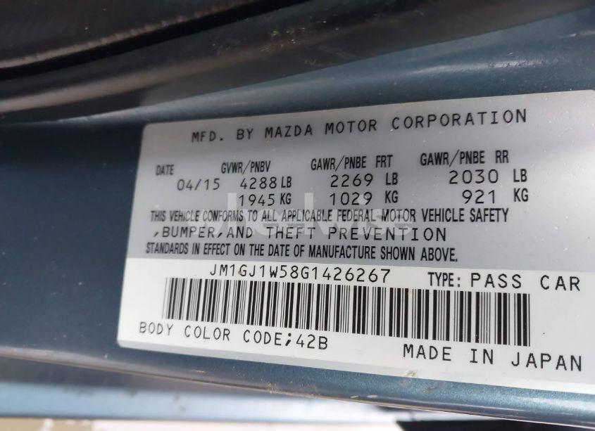 Photo 9 of 2016 Mazda Mazda6 I GRAND TOURING (VIN JM1GJ1W58G1426267)