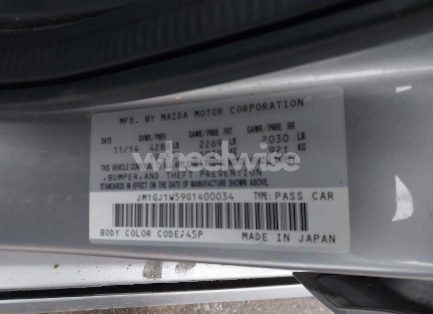 Photo 9 of 2016 Mazda Mazda6 I GRAND TOURING (VIN JM1GJ1W59G1400034)