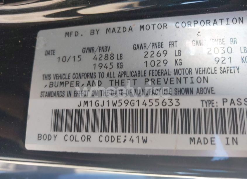 Photo 9 of 2016 Mazda Mazda6 I GRAND TOURING (VIN JM1GJ1W59G1455633)