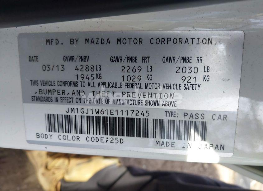 Photo 9 of 2014 Mazda Mazda6 I GRAND TOURING (VIN JM1GJ1W61E1117245)