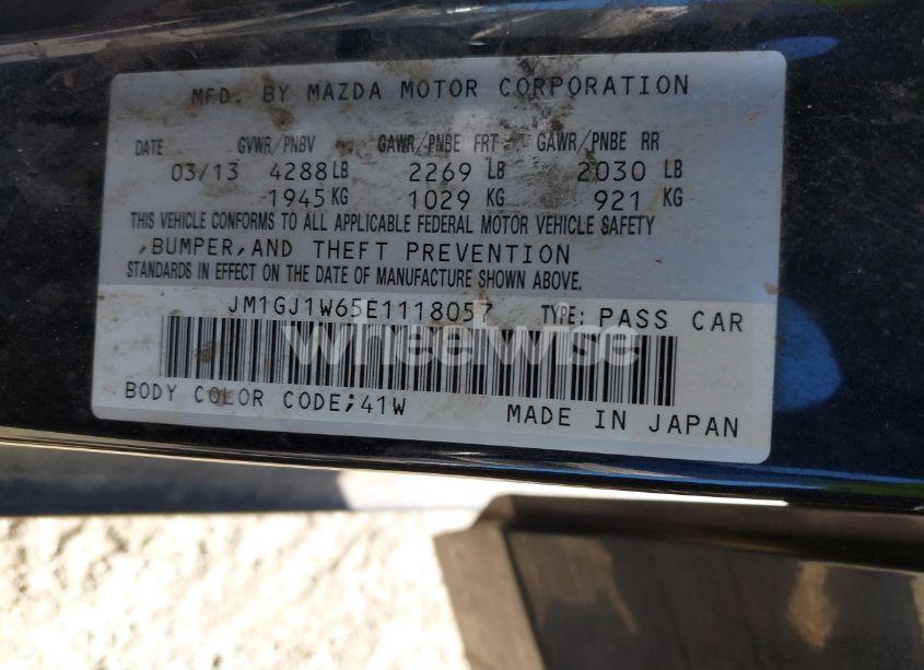 Photo 9 of 2014 Mazda Mazda6 I GRAND TOURING (VIN JM1GJ1W65E1118057)