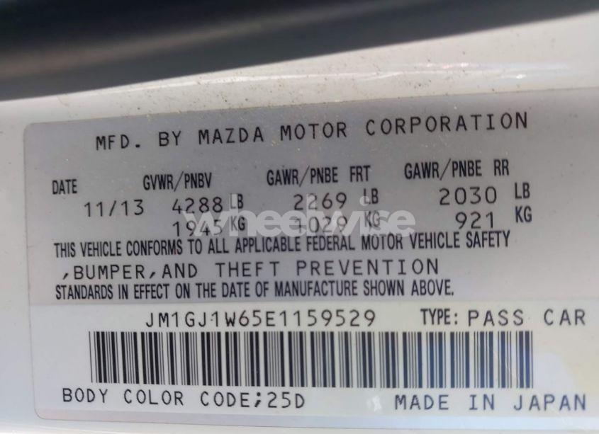 Photo 9 of 2014 Mazda Mazda6 I GRAND TOURING (VIN JM1GJ1W65E1159529)