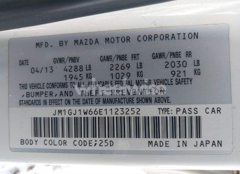 Photo 9 of 2014 Mazda Mazda6 I GRAND TOURING (VIN JM1GJ1W66E1123252)