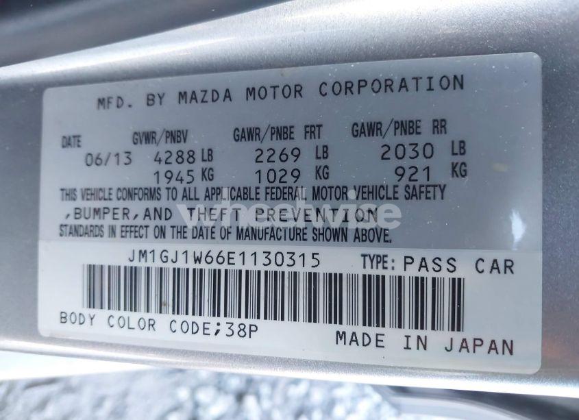 Photo 9 of 2014 Mazda Mazda6 I GRAND TOURING (VIN JM1GJ1W66E1130315)