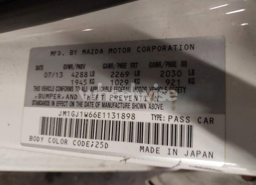 Photo 9 of 2014 Mazda Mazda6 I GRAND TOURING (VIN JM1GJ1W66E1131898)