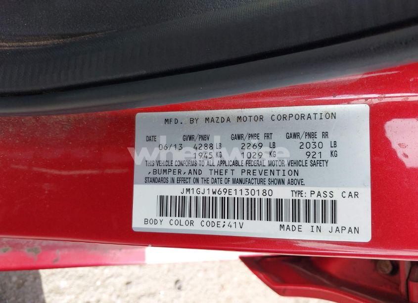 Photo 9 of 2014 Mazda Mazda6 I GRAND TOURING (VIN JM1GJ1W69E1130180)