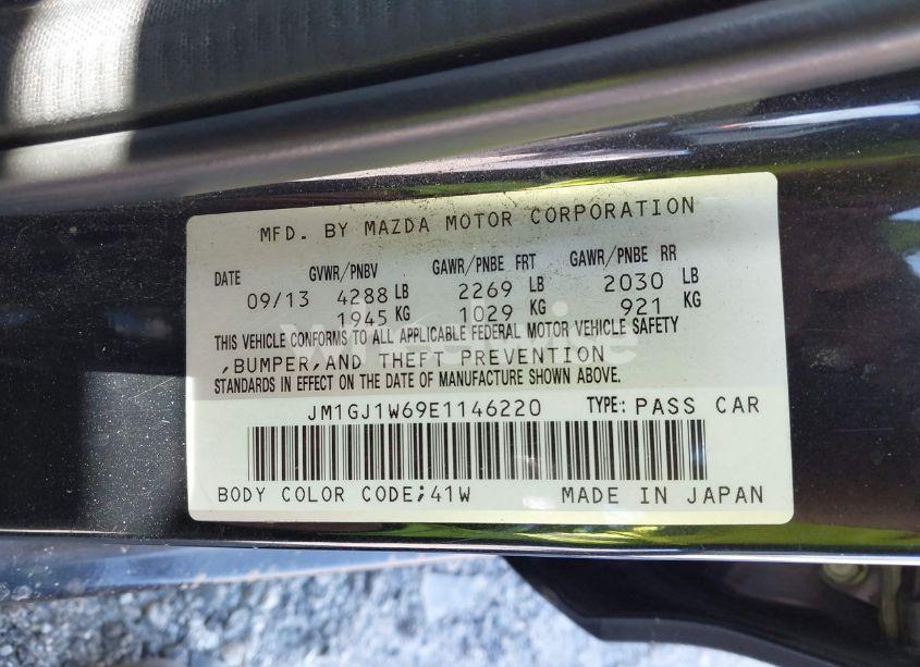 Photo 9 of 2014 Mazda Mazda6 I GRAND TOURING (VIN JM1GJ1W69E1146220)