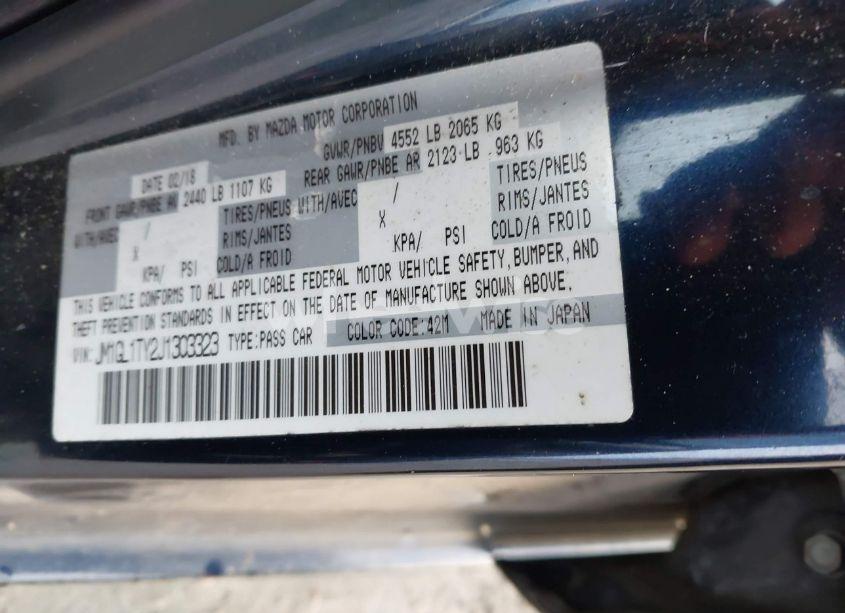 Photo 9 of 2018 Mazda Mazda6 GRAND TOURING (VIN JM1GL1TY2J1303323)