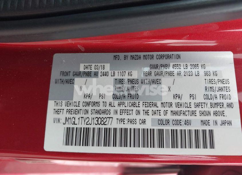 Photo 9 of 2018 Mazda Mazda6 GRAND TOURING (VIN JM1GL1TY2J1308277)