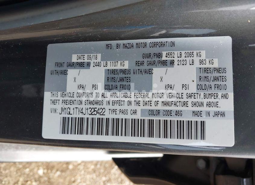 Photo 9 of 2018 Mazda Mazda6 GRAND TOURING (VIN JM1GL1TY4J1325422)