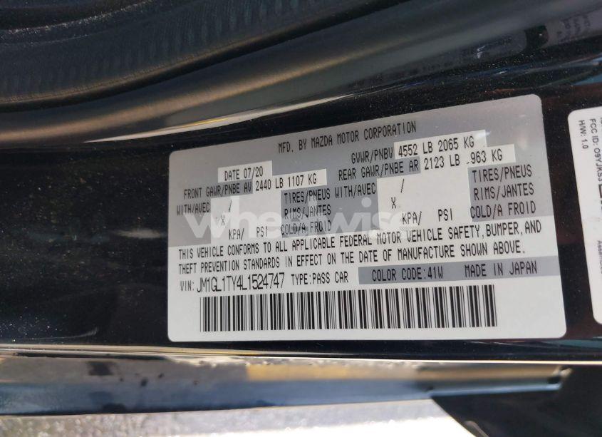 Photo 9 of 2020 Mazda Mazda6 GRAND TOURING (VIN JM1GL1TY4L1524747)