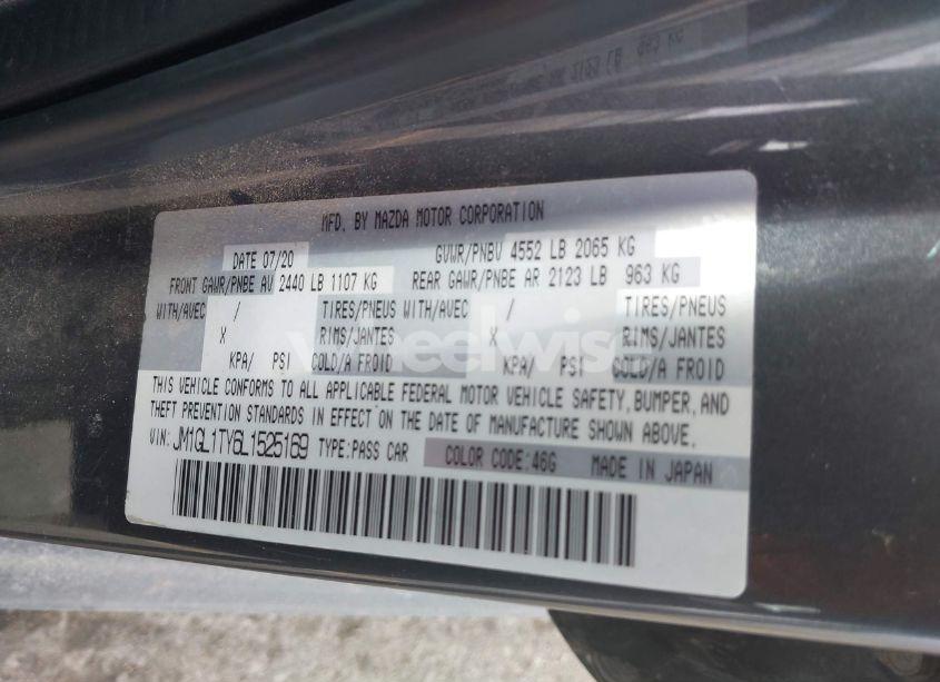 Photo 9 of 2020 Mazda Mazda6 GRAND TOURING (VIN JM1GL1TY6L1525169)