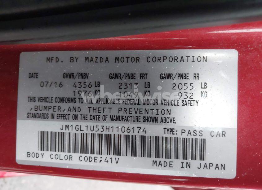 Photo 9 of 2017 Mazda Mazda6 SPORT (VIN JM1GL1U53H1106174)