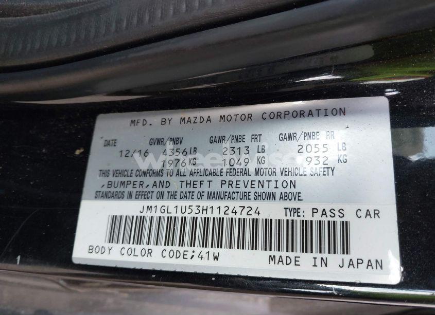 Photo 9 of 2017 Mazda Mazda6 SPORT (VIN JM1GL1U53H1124724)