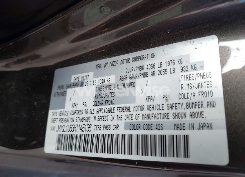 Photo 9 of 2017 Mazda Mazda6 SPORT (VIN JM1GL1U53H1145136)