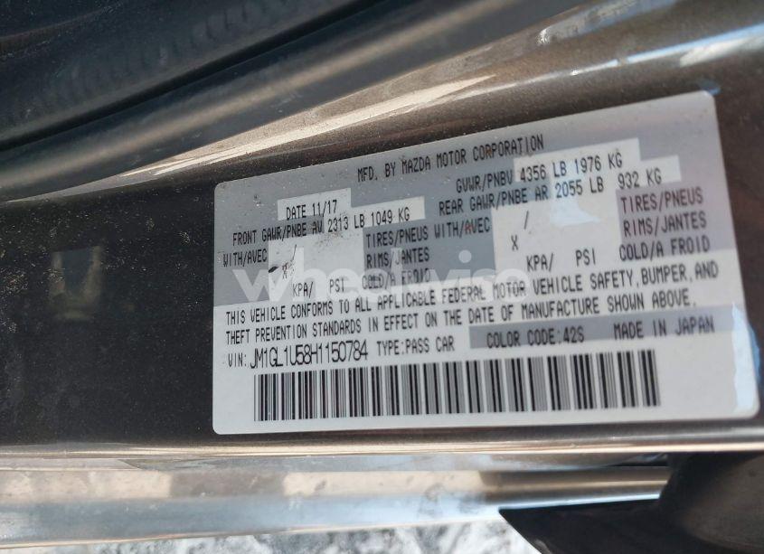 Photo 9 of 2017 Mazda Mazda6 SPORT (VIN JM1GL1U58H1150784)