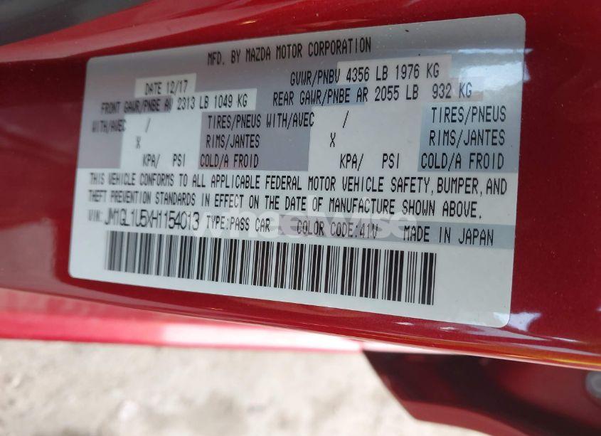 Photo 9 of 2017 Mazda Mazda6 SPORT (VIN JM1GL1U5XH1154013)