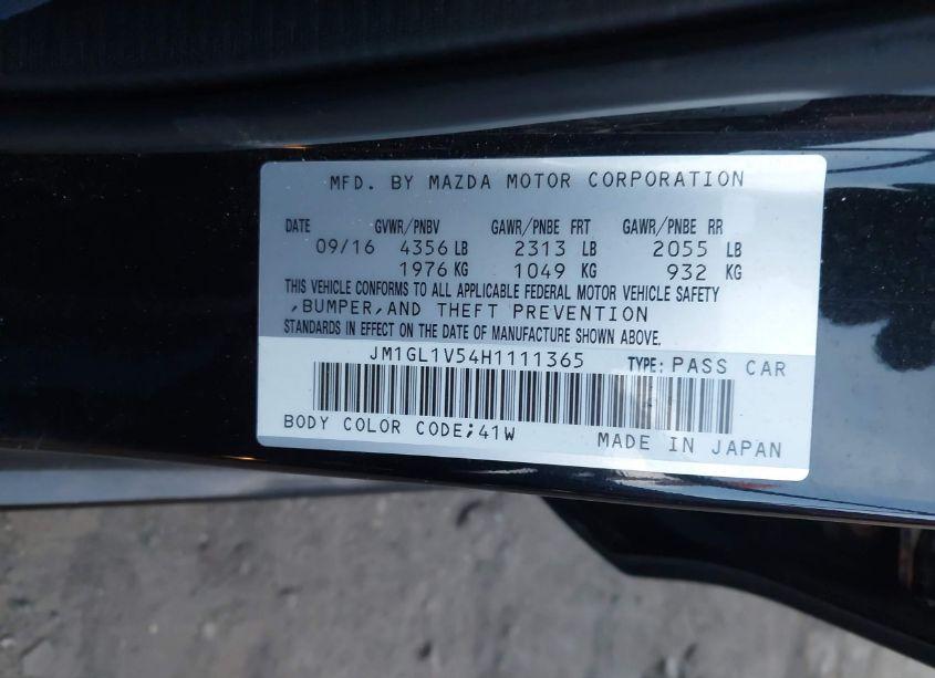 Photo 9 of 2017 Mazda Mazda6 TOURING (VIN JM1GL1V54H1111365)