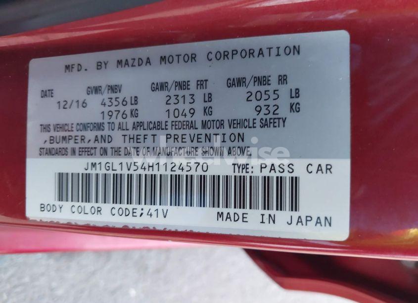 Photo 9 of 2017 Mazda Mazda6 TOURING (VIN JM1GL1V54H1124570)