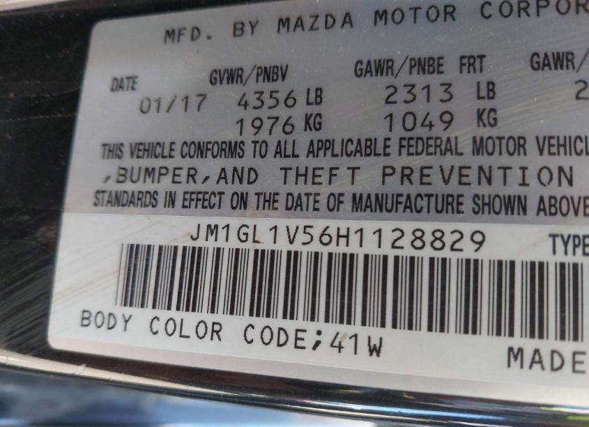 Photo 9 of 2017 Mazda Mazda6 TOURING (VIN JM1GL1V56H1128829)