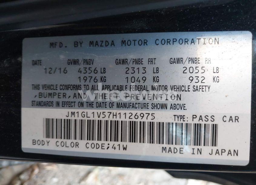 Photo 9 of 2017 Mazda Mazda6 TOURING (VIN JM1GL1V57H1126975)