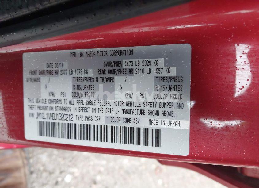 Photo 9 of 2018 Mazda Mazda6 TOURING (VIN JM1GL1VM9J1320212)