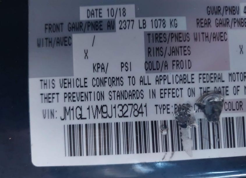 Photo 8 of 2018 Mazda Mazda6 TOURING (VIN JM1GL1VM9J1327841)